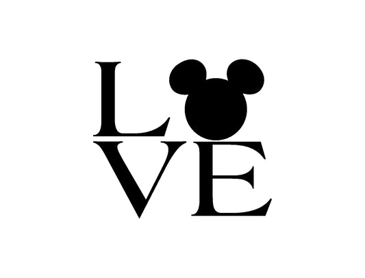 Mickey Love Decal