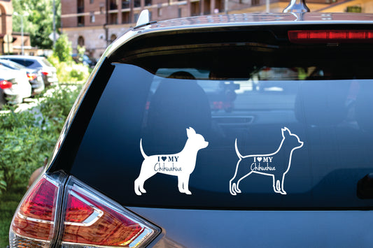 I Love my Dog Breed Decal