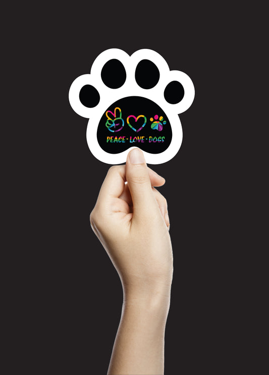 Paw-some Dog Paw Sticker: Adorable Vinyl Decal for Pet Lovers!